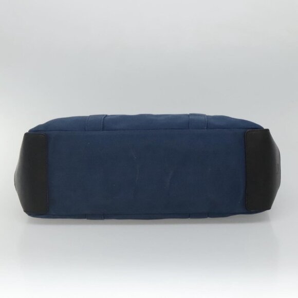 BURBERRY Blue Label Tote Bag Canvas Blue Auth ti2869 - Picture 6 of 16